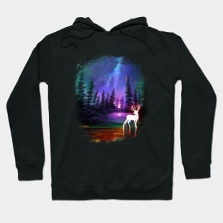 Deer in wood Hoodie